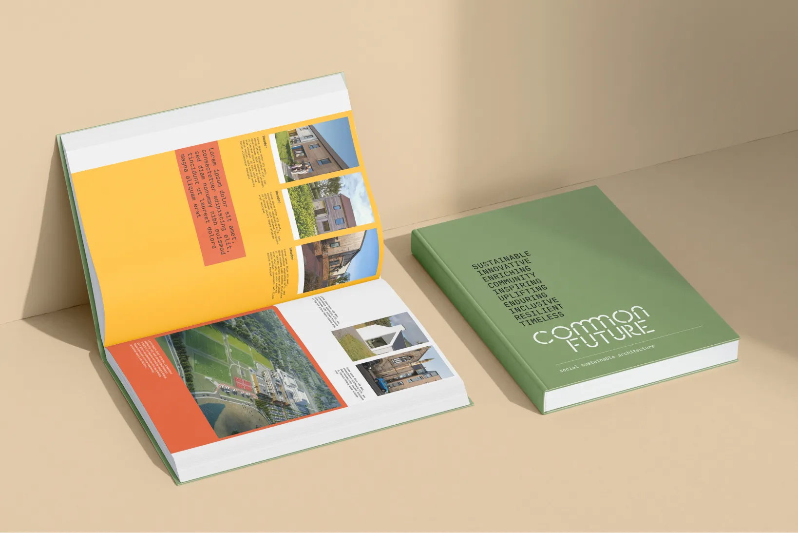 Mockup of Commonfuture book.